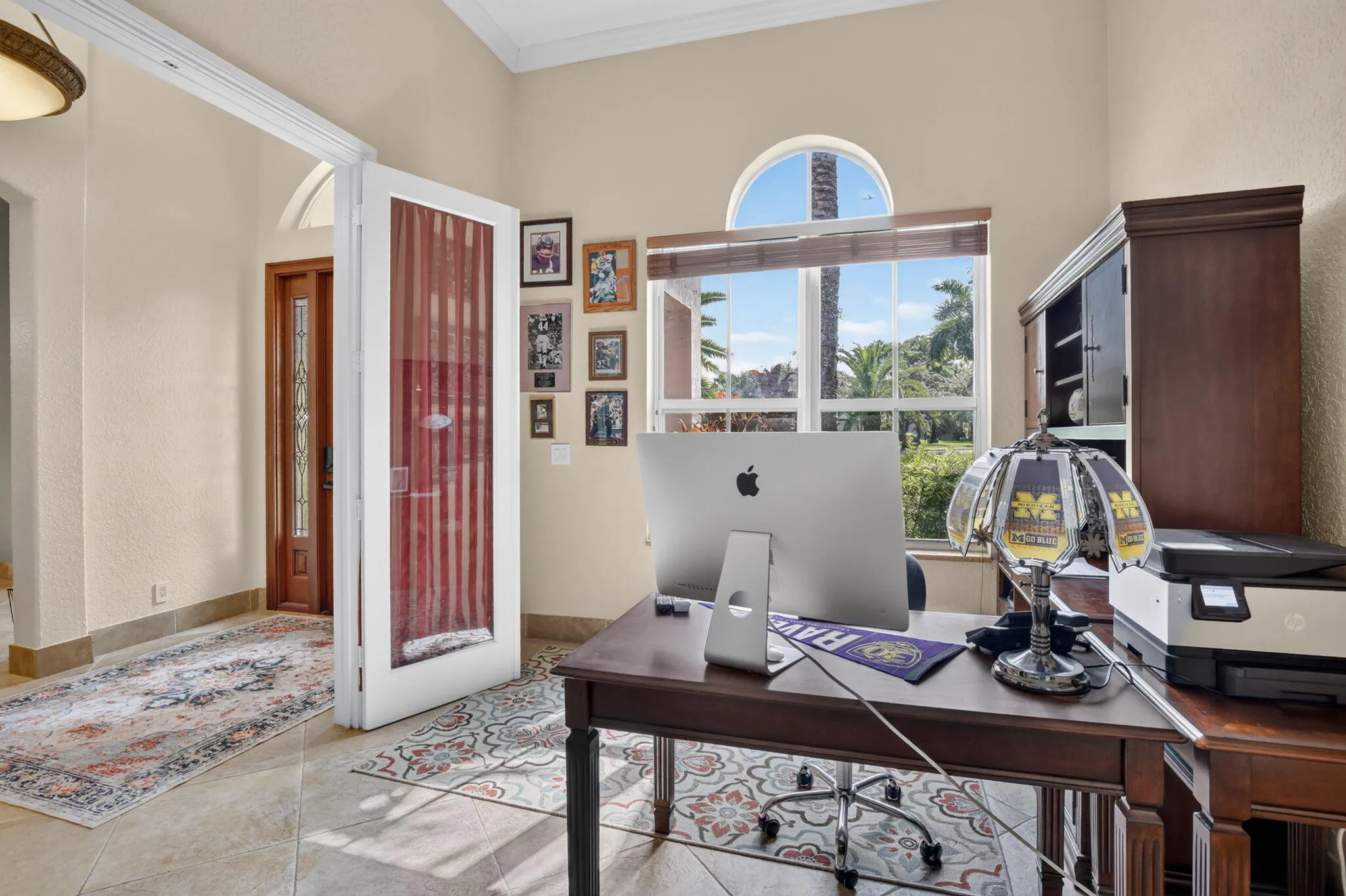 Office or Den facing front of home