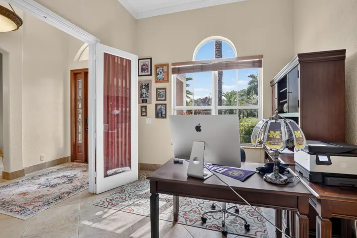 Office or Den facing front of home