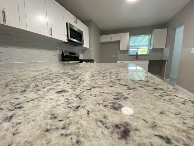 Wood Kitchen W/Granite Counters