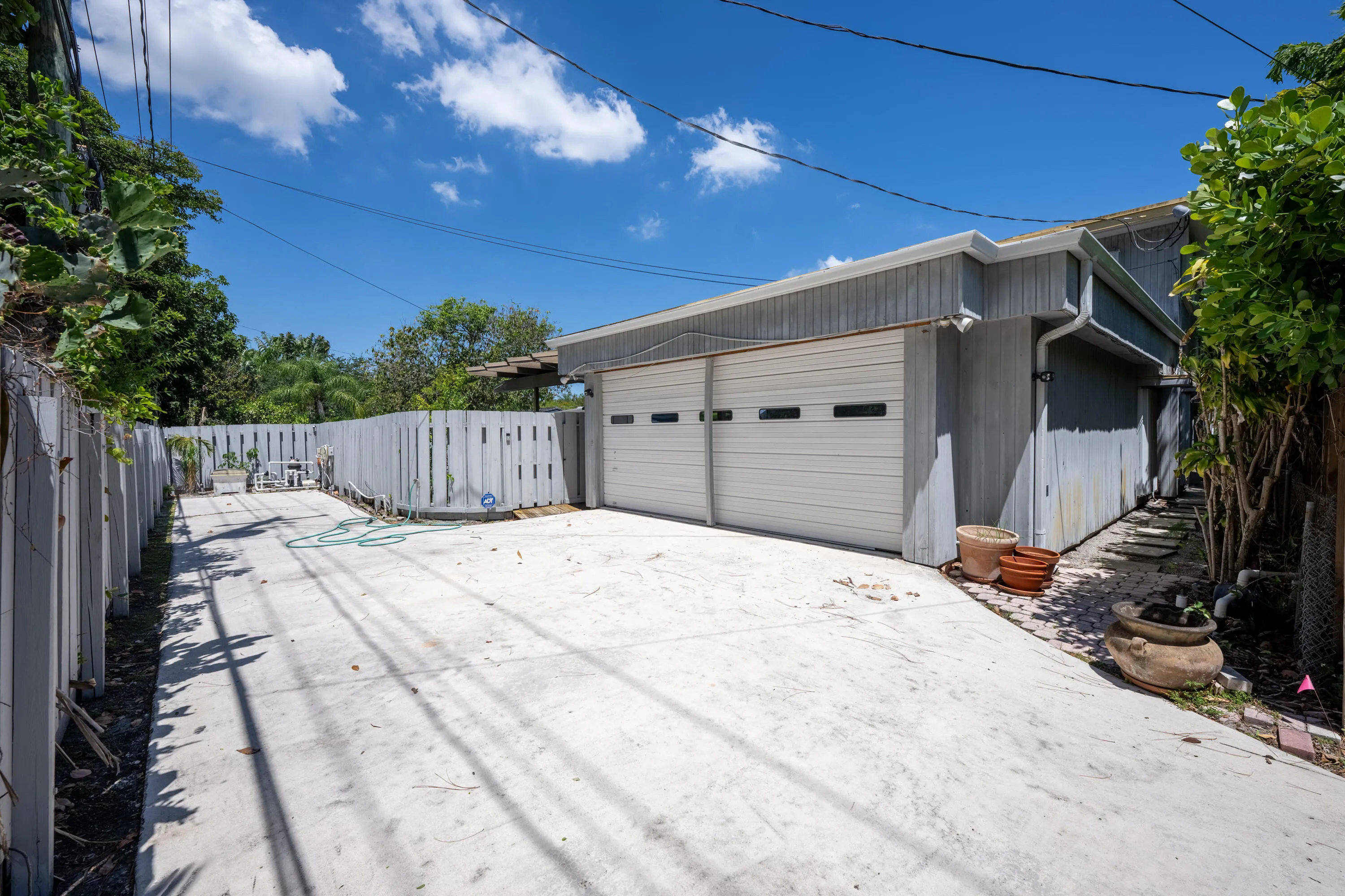 Rear facing Garage