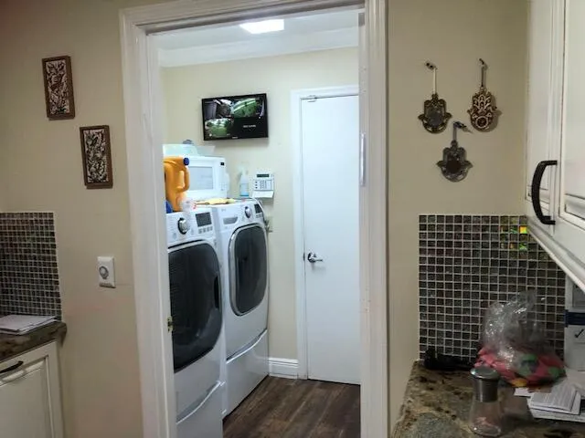 the laundry room