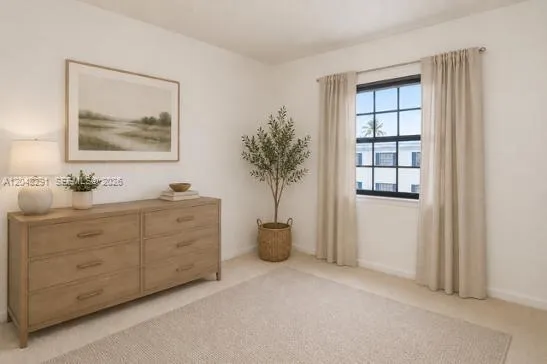 Bedroom is Virtually staged