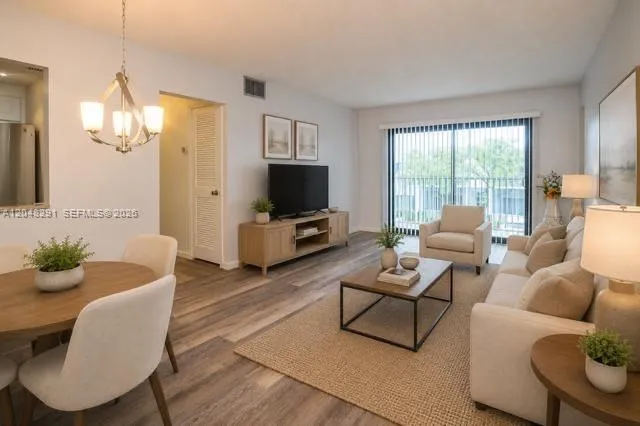Living Room is Virtually staged