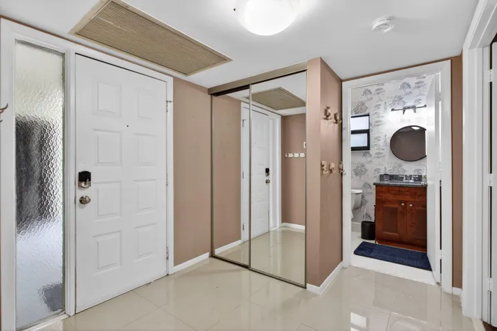 Front entrance is located next to the second bath, great access for guests.