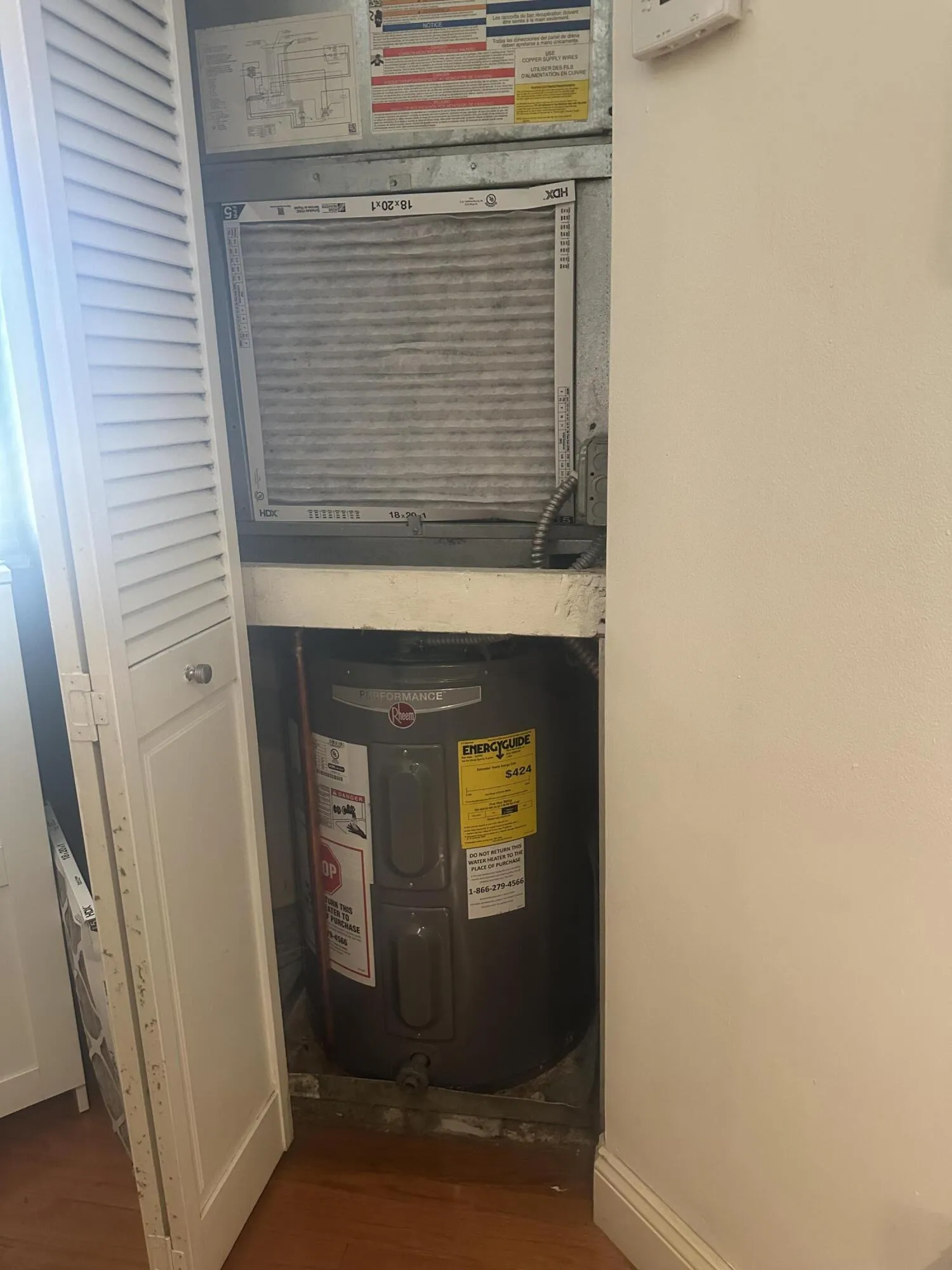 Water Heater and a/c