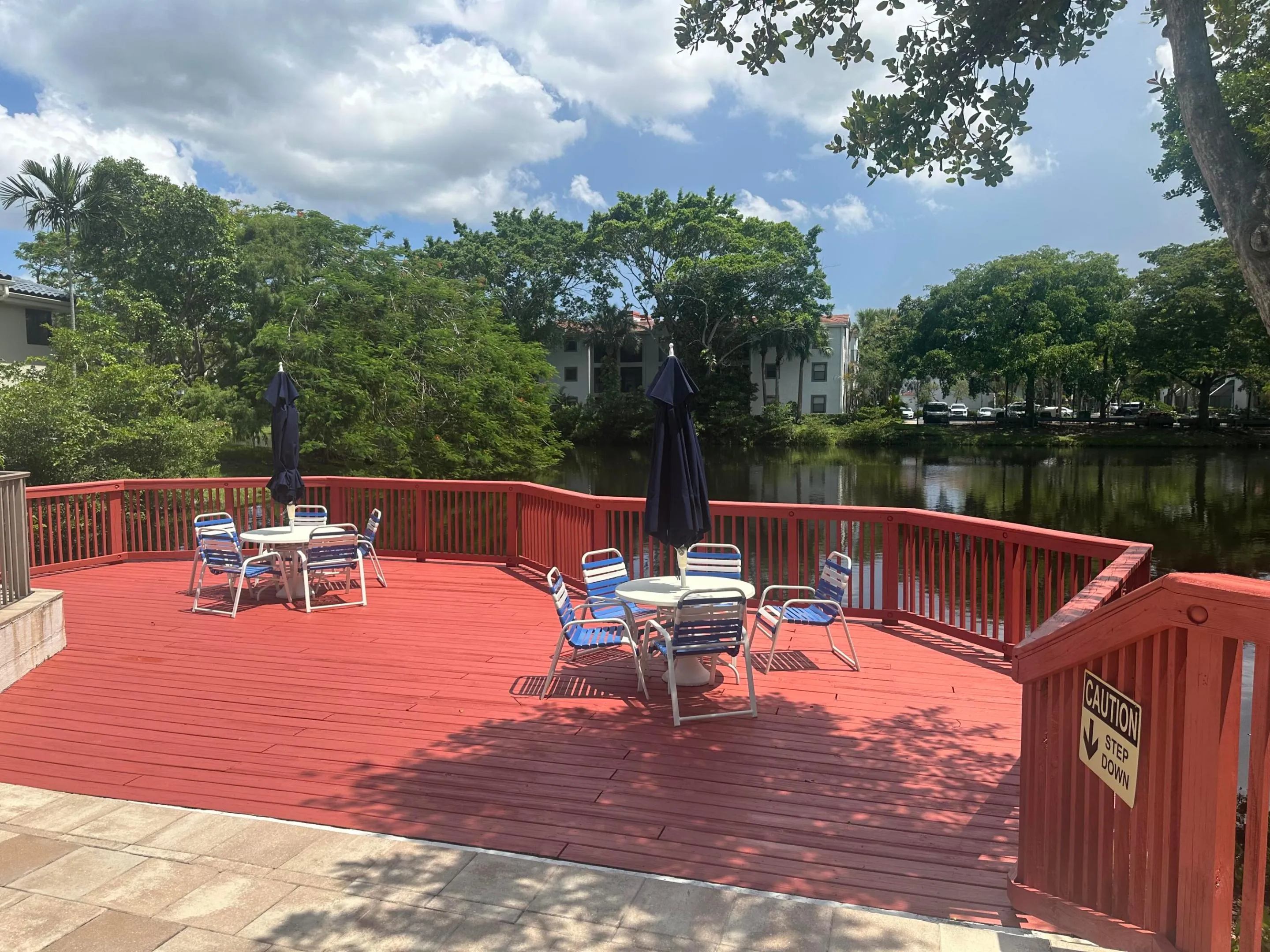 Community Deck with Lake View