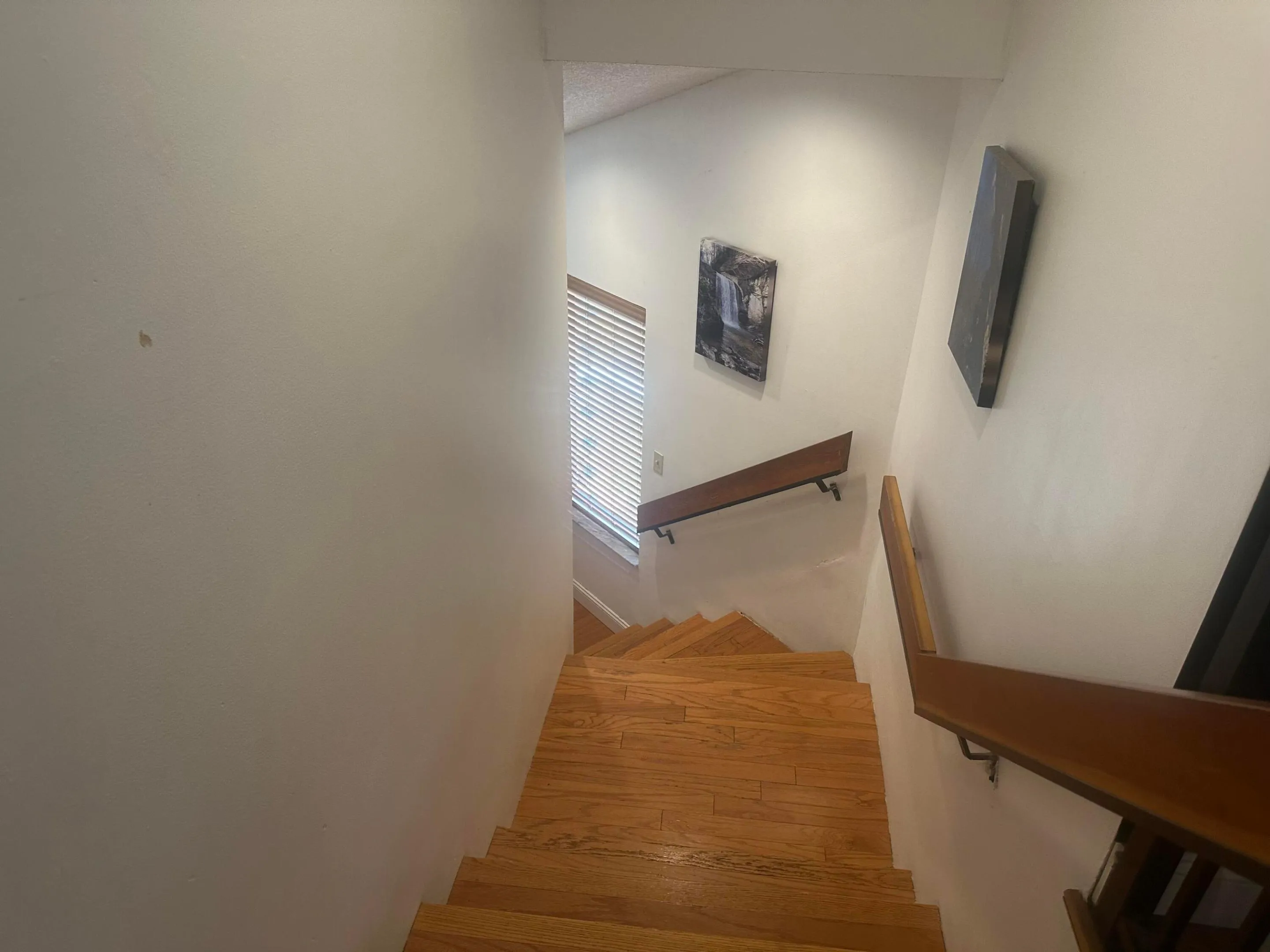 Staircase to and from front door