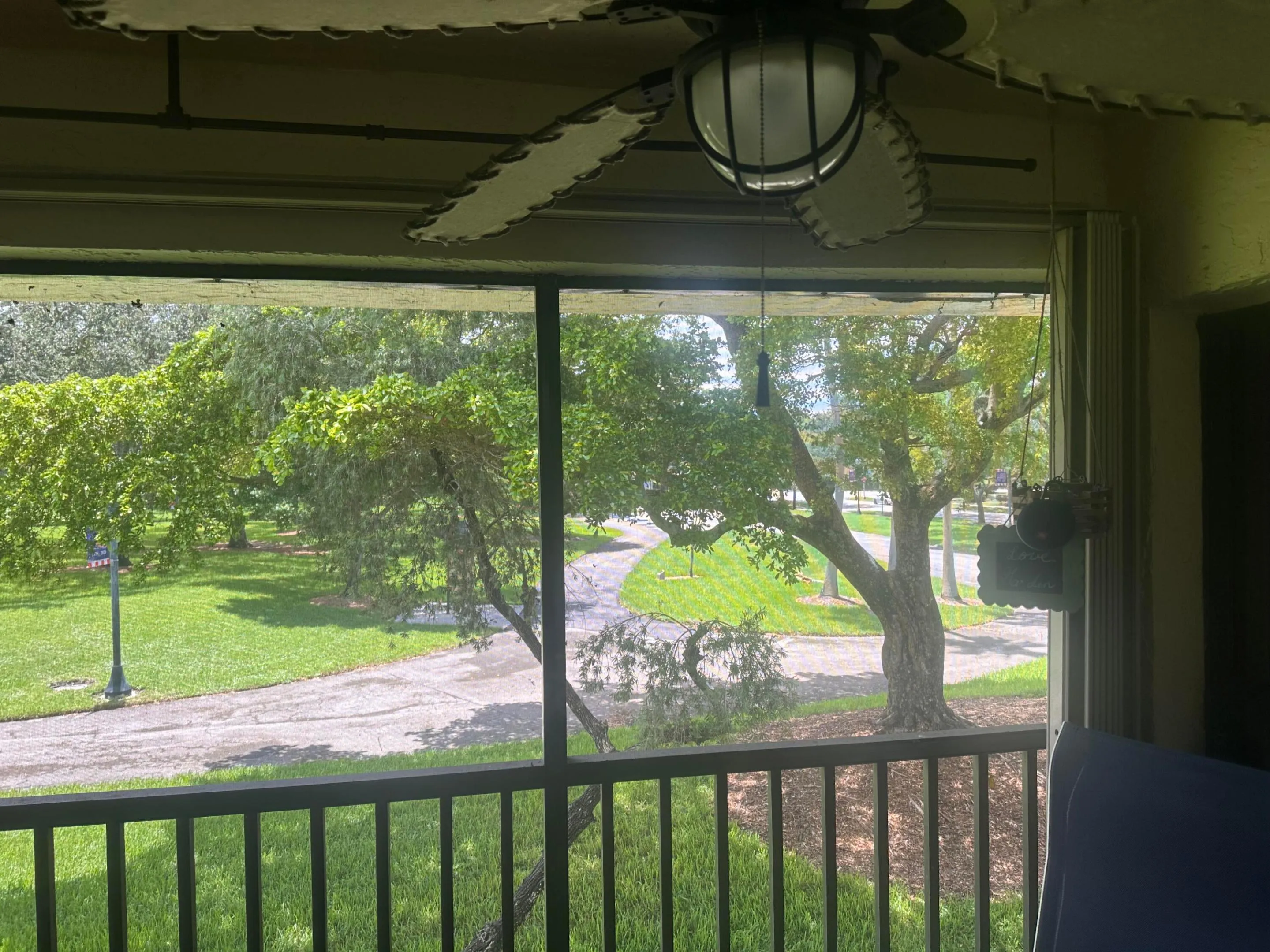 Screened Balcony - Garden View of Veterans Park