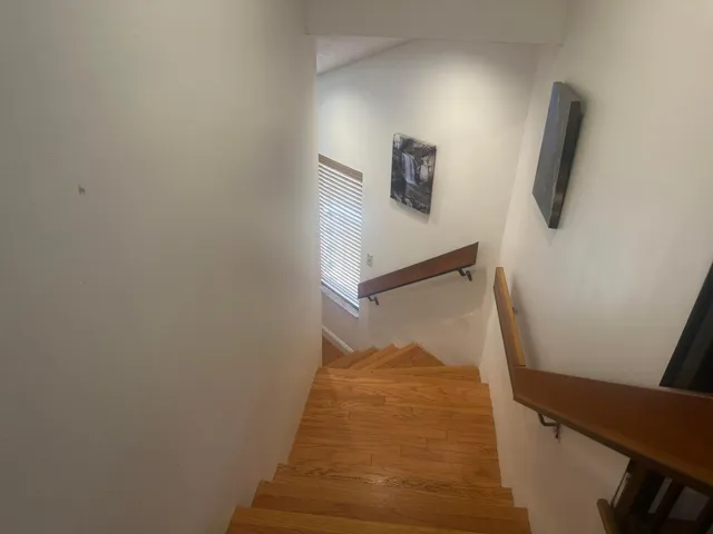 Staircase to and from front door
