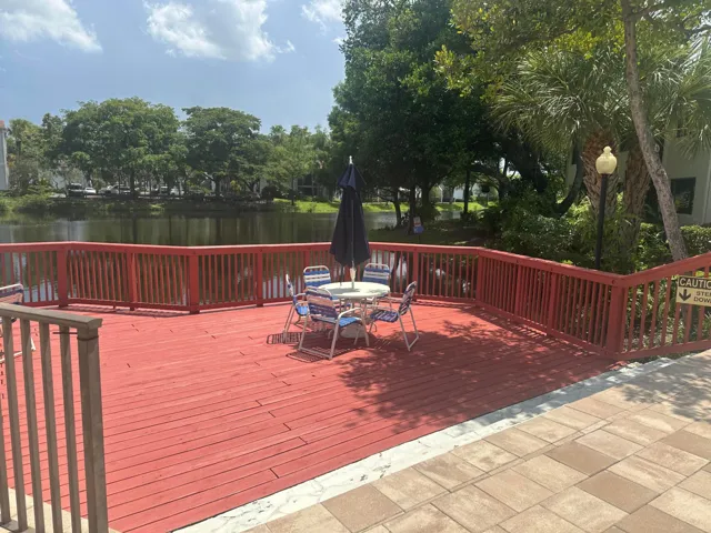 Pool deck with Lake View