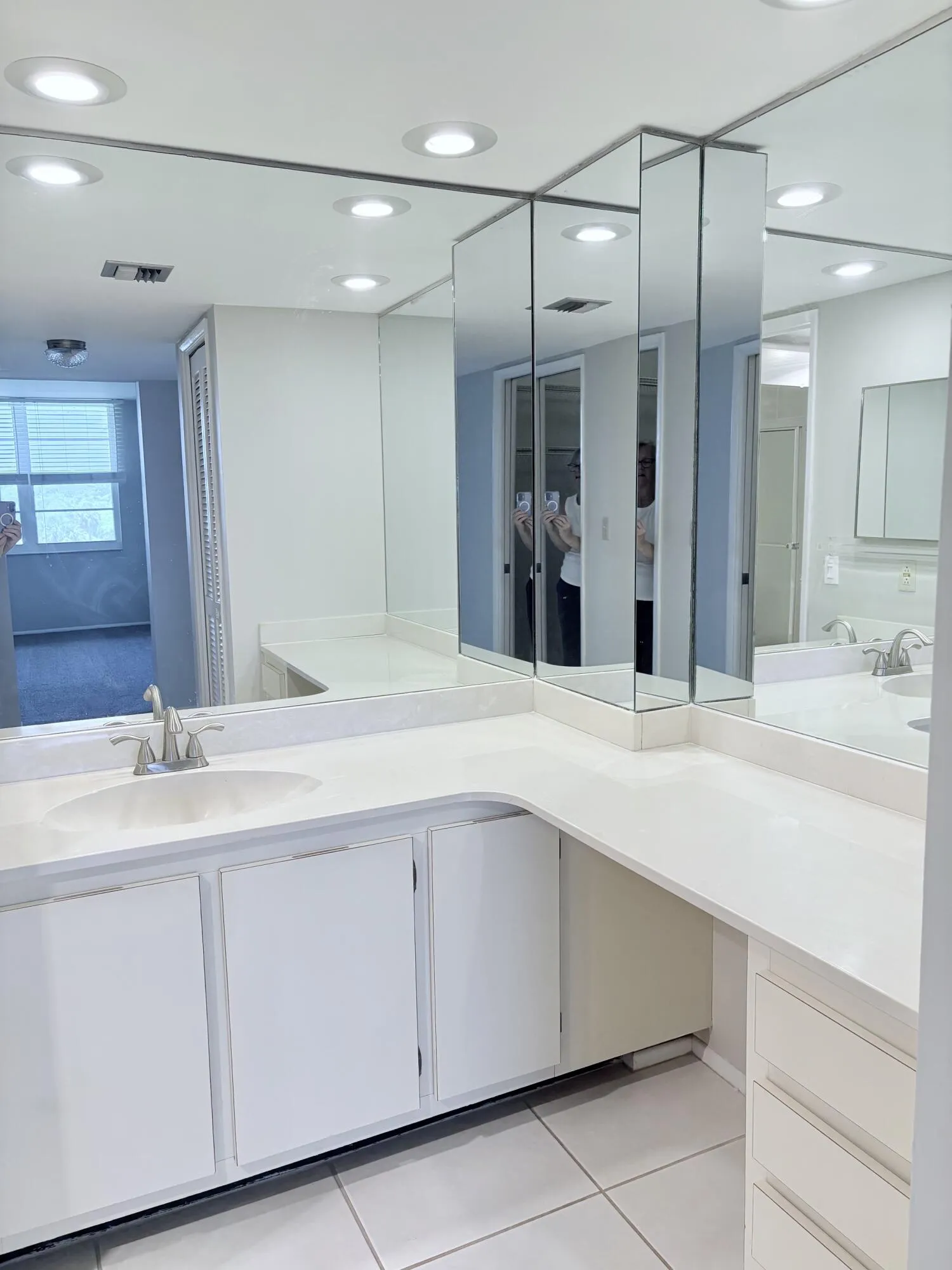 Vanity area in master bathroom.