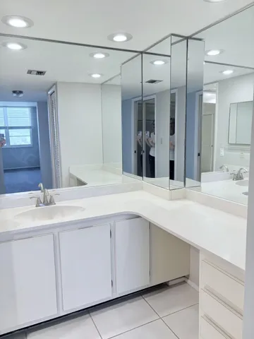 Vanity area in master bathroom.