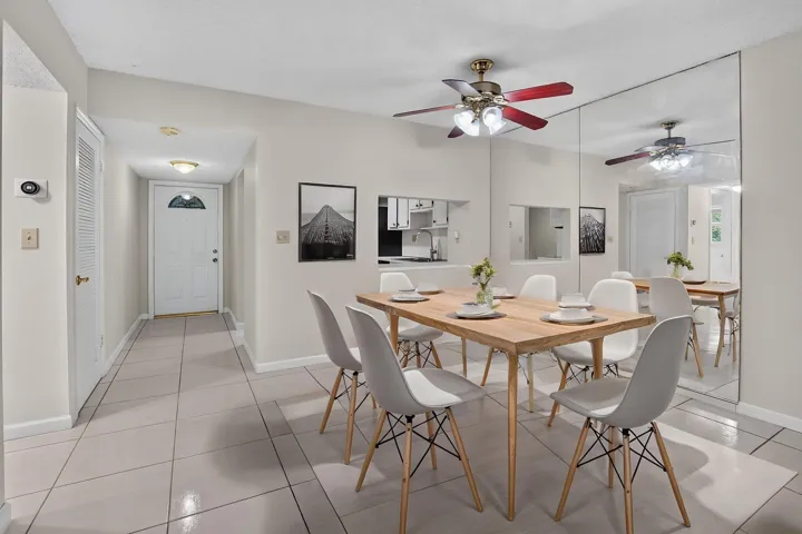 Staged Dining Area