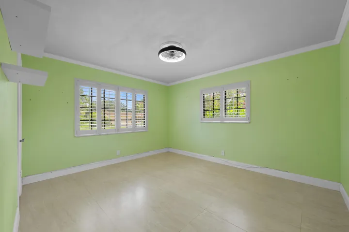 Plantation shutters.