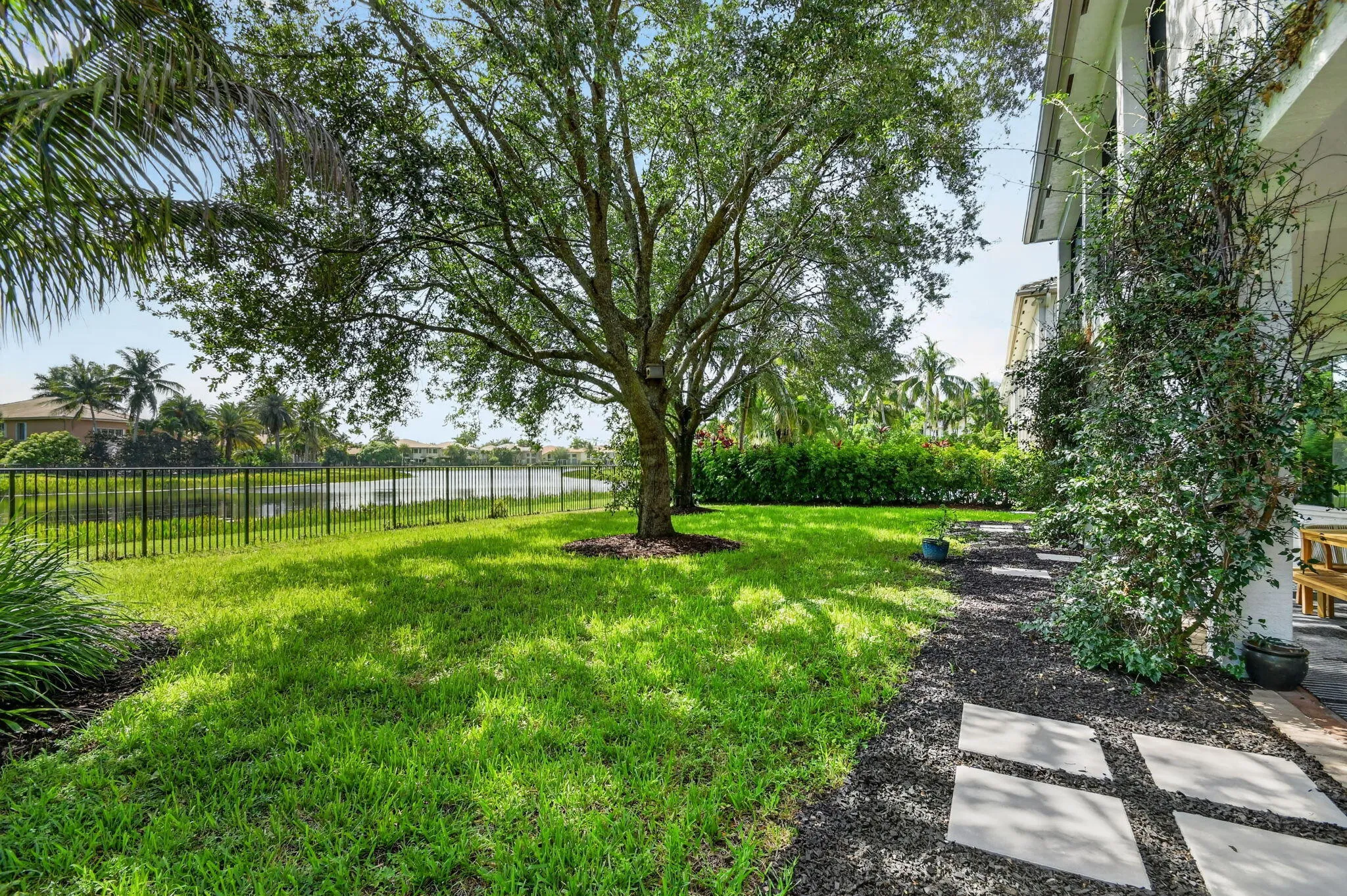 Backyard with Lake View