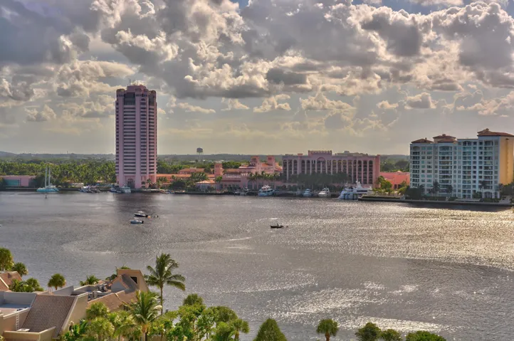 VIEW OF LAKE BOCA AND BOCA RATON RESORT
