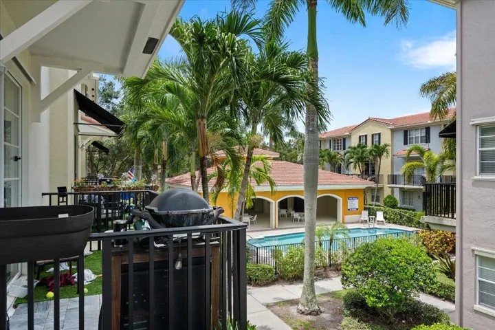 Balcony pool view