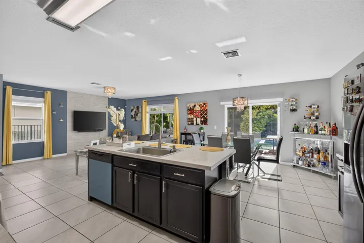 Open floor plan.