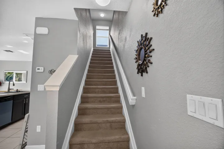 Up the stairs we go.