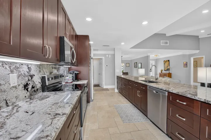 Wood cabinets with soft close doors and drawers