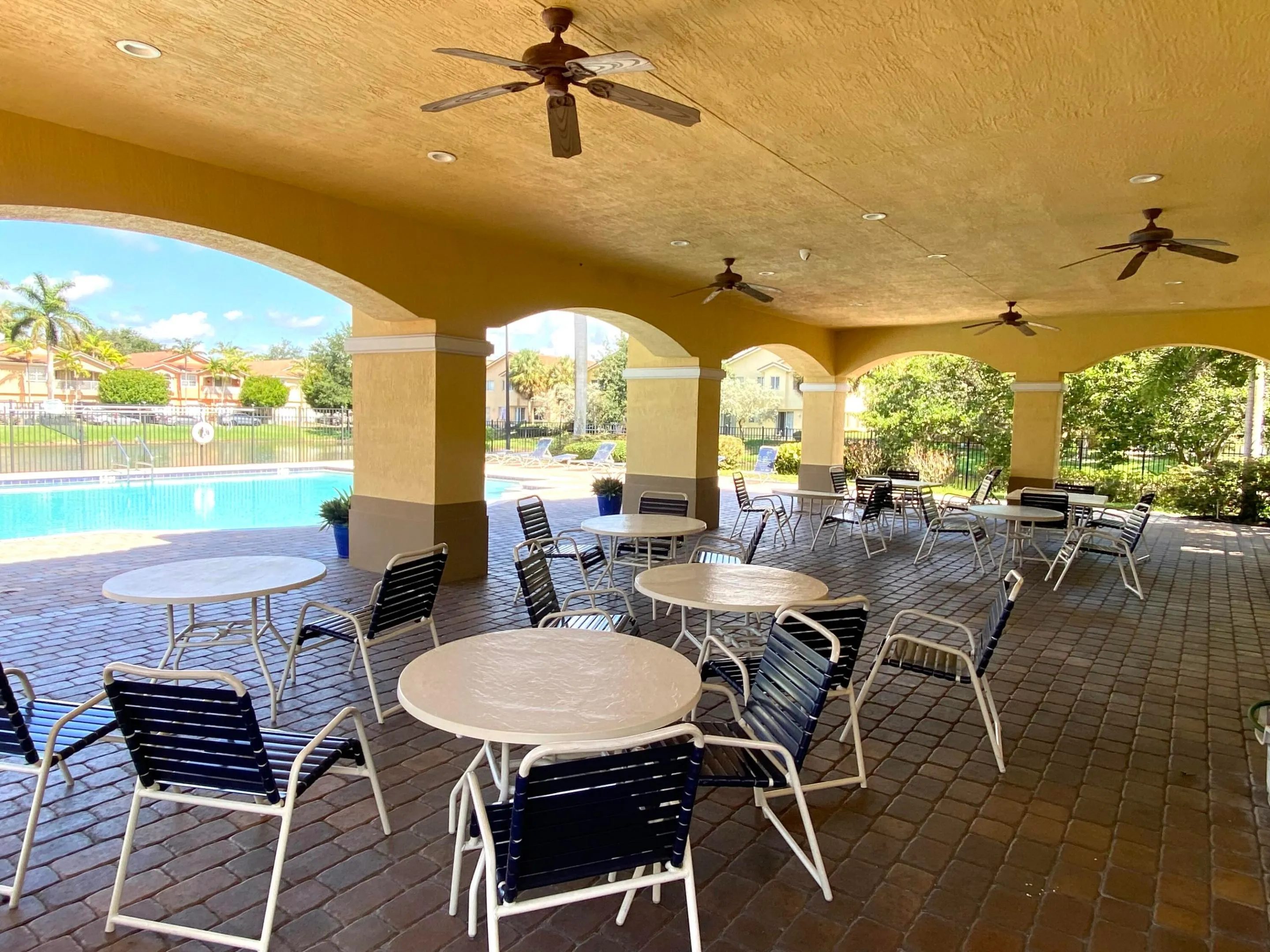 Pool area terrace