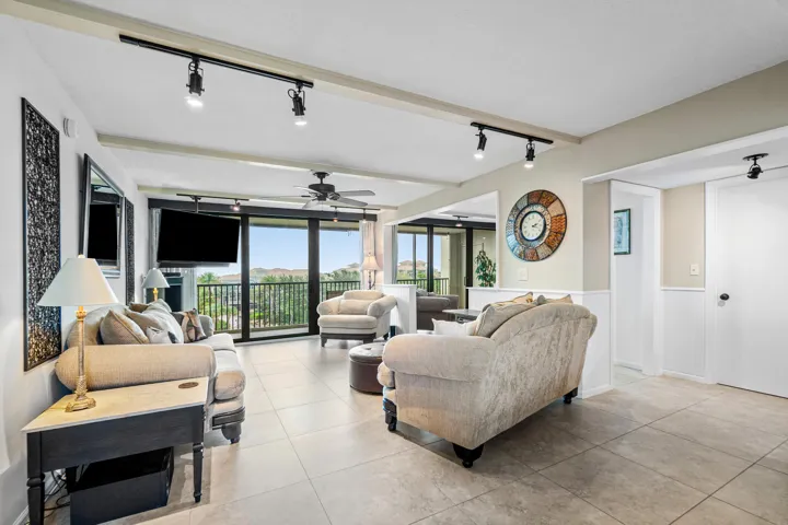 living room from kitchen dining area
