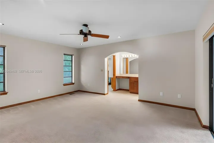 MASTER BEDROOM WITH EXTERIOR DOOR