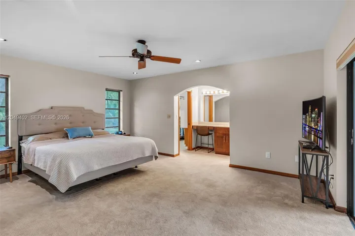 MASTER BEDROOM WITH EXTERIOR DOOR