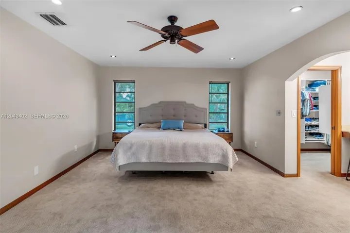MASTER BEDROOM WITH EXTERIOR DOOR