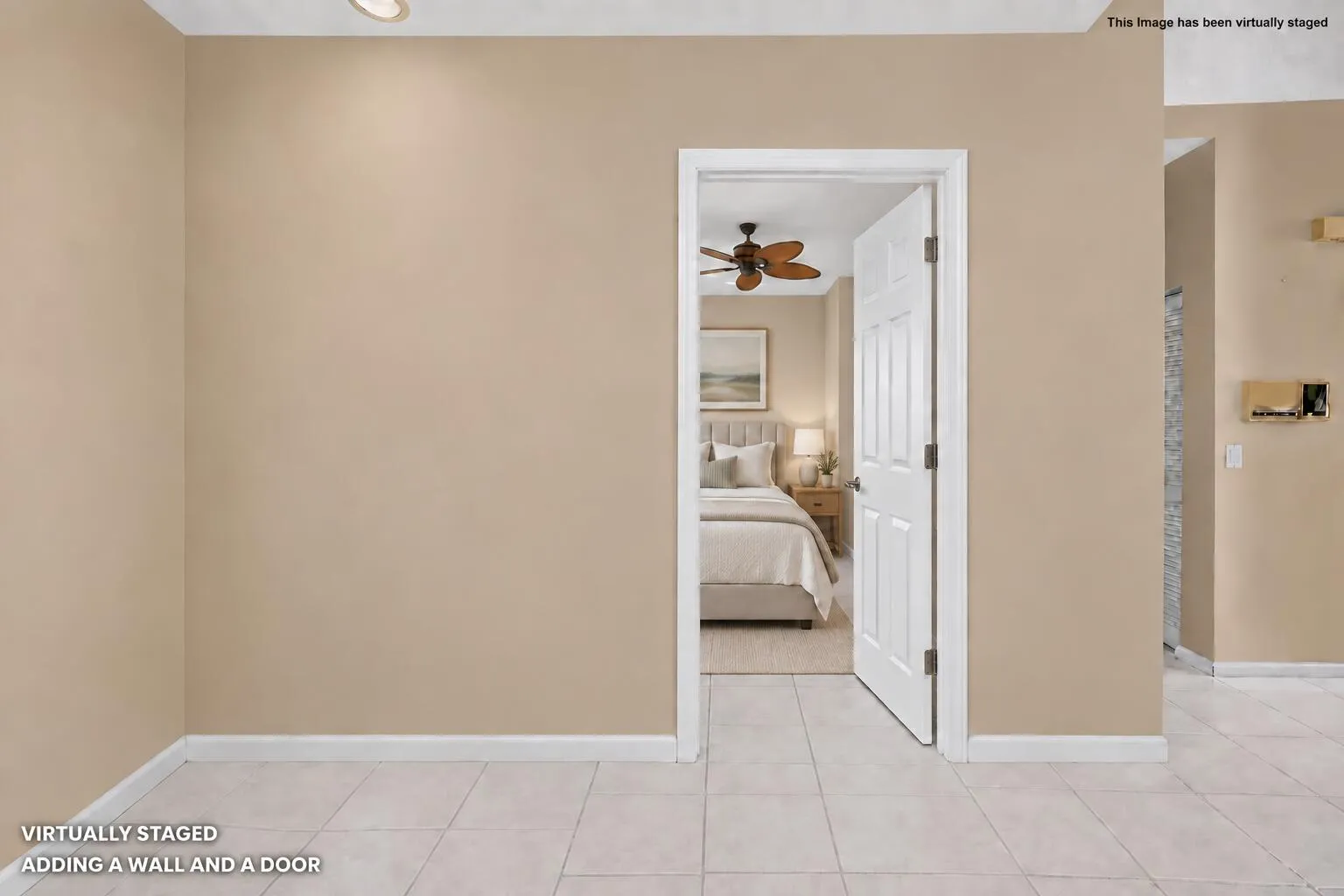 Add a wall and door