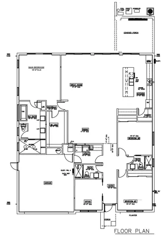 Architect provided floor plan.