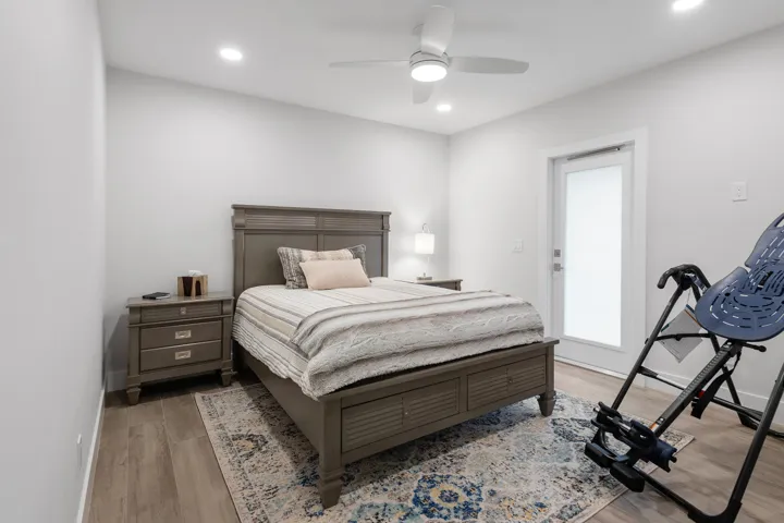 spacious guest bedroom