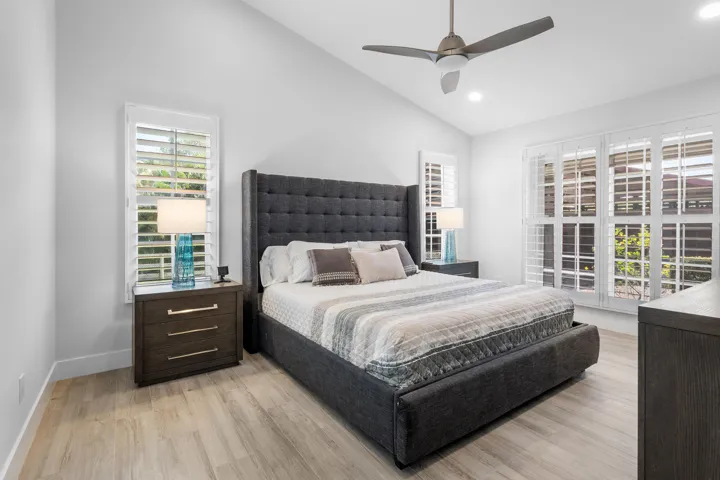 spacious primary bedroom