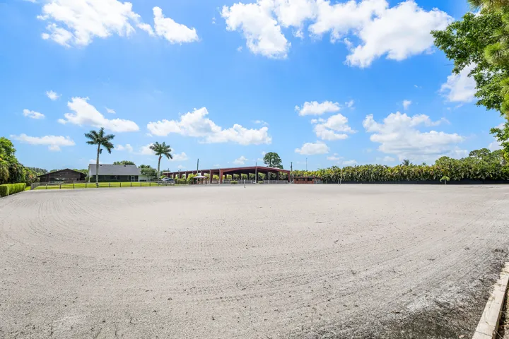 huge open sand arena