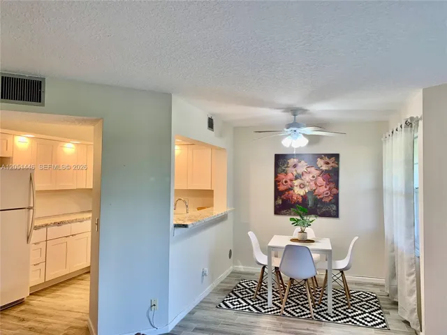 Open kitchen and dining