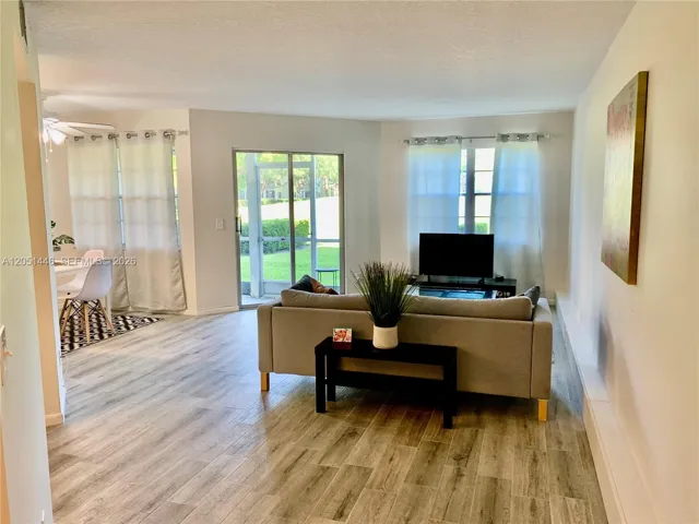 Golf course view from living area