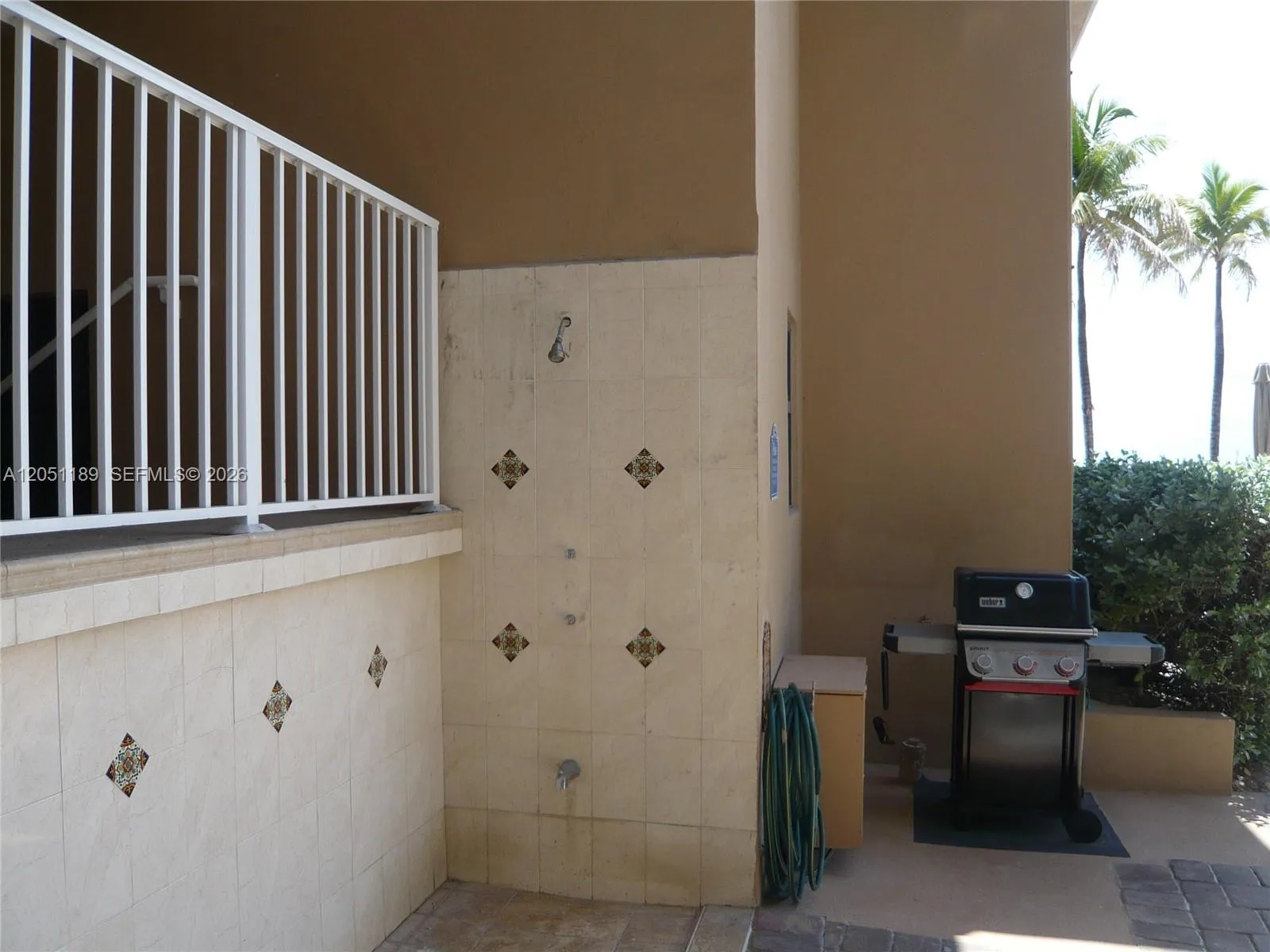 OUTSIDE SHOWER AND BARBEQUE