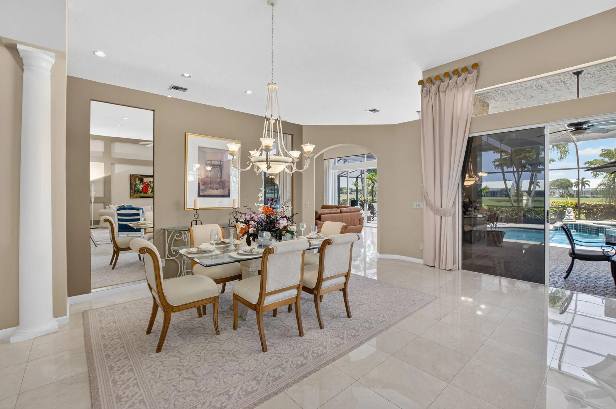 formal dining area