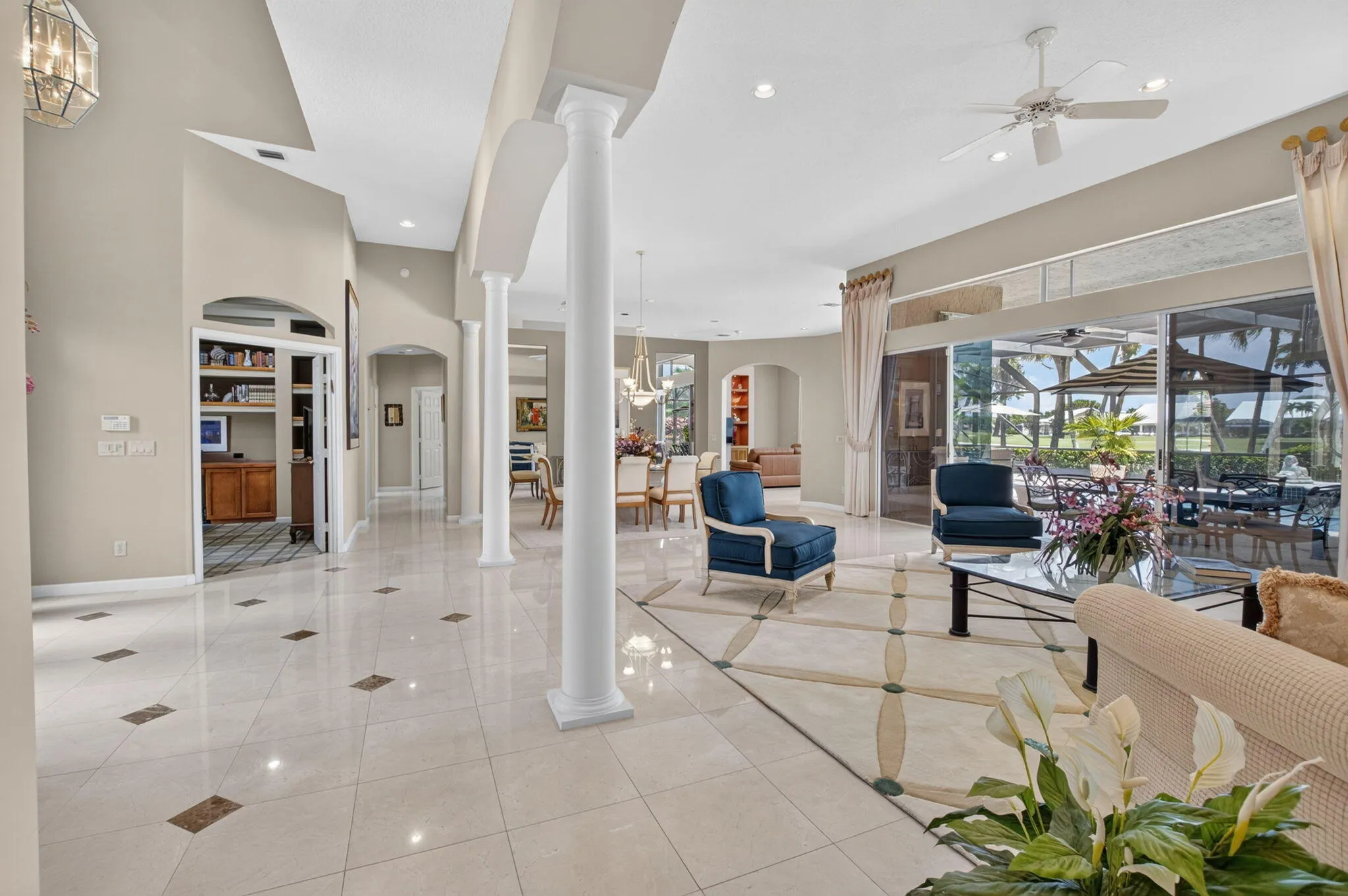 view into great room