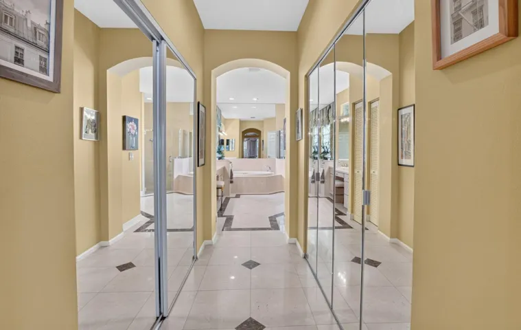walk-in closets on both sides