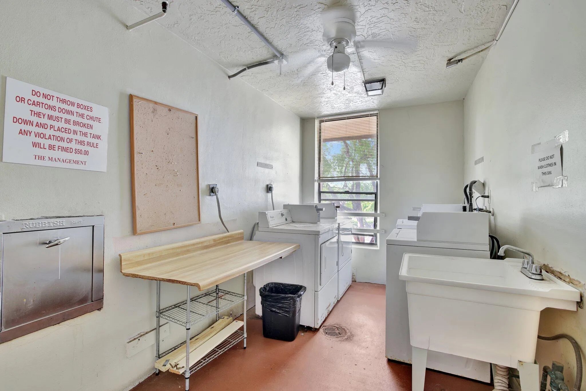 Laundry room near unit.