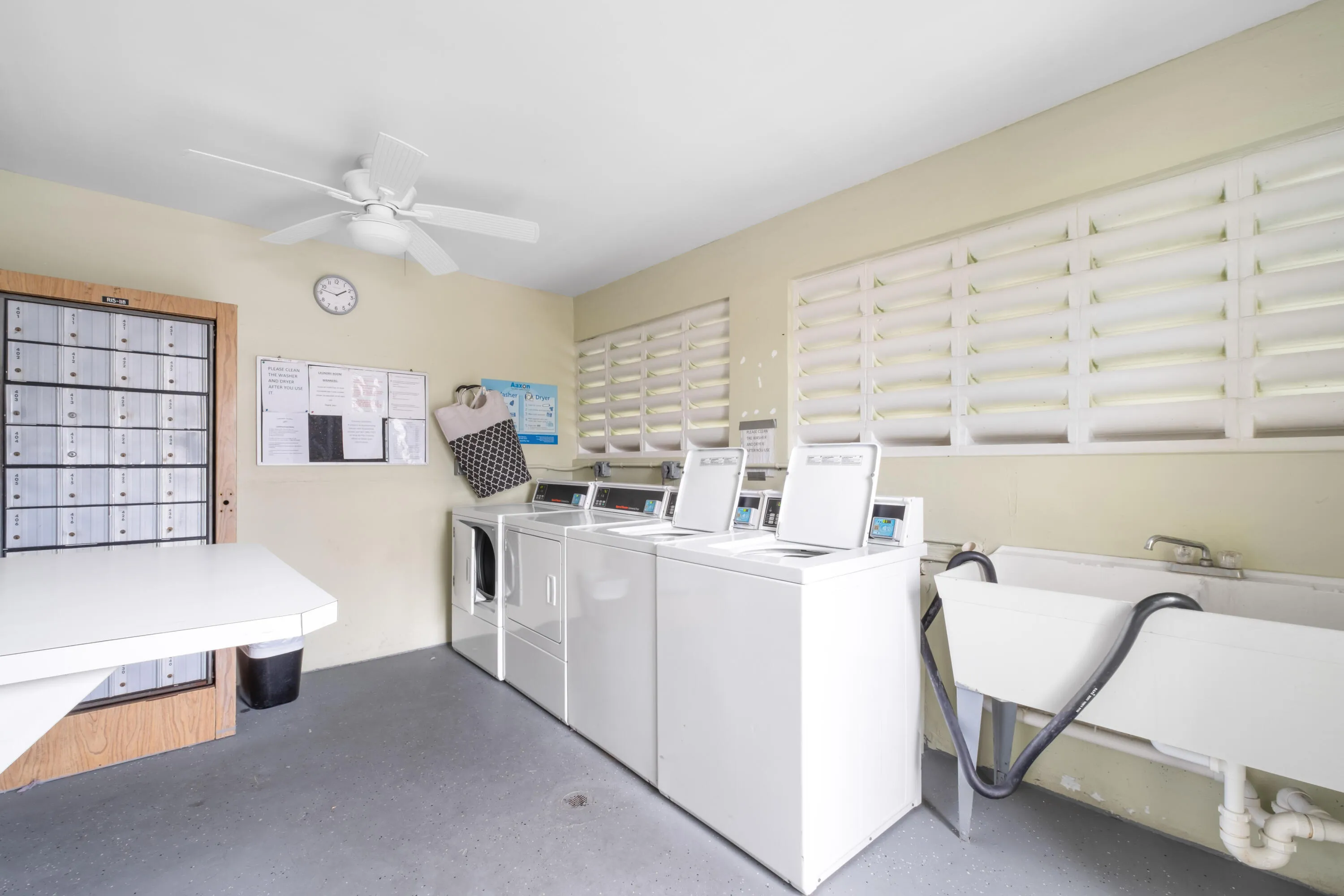 Laundry across from unit
