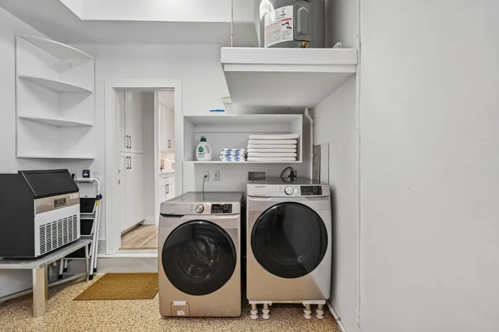 Laundry in Garage