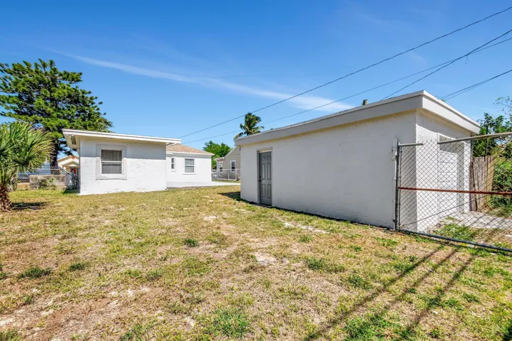 Detached Garage and Large fenced Yard