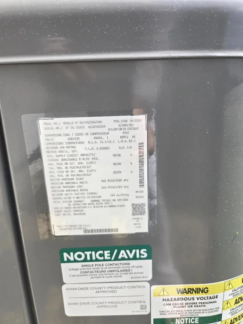 3 Ton Rheem 2025
