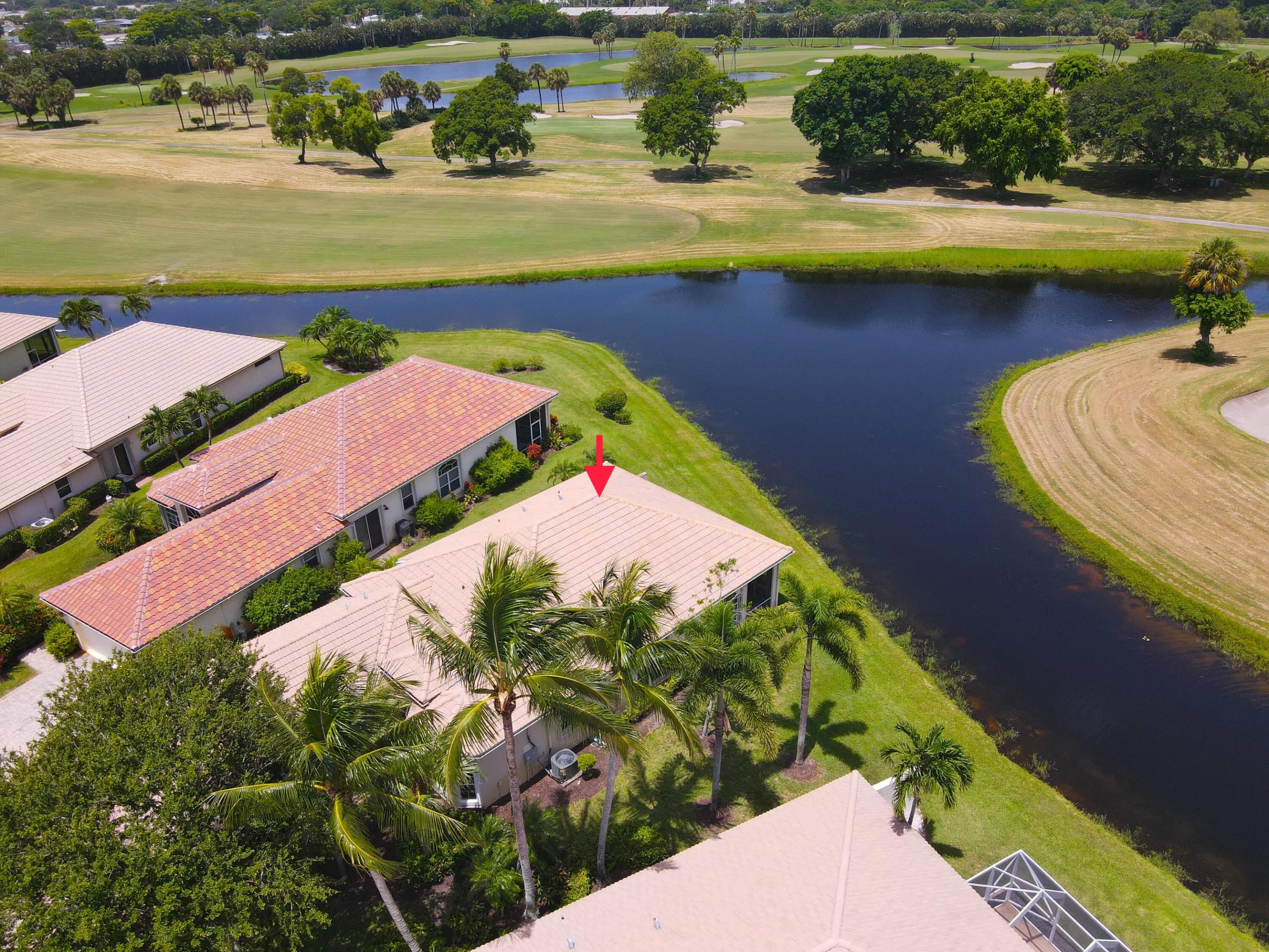 Aerial view of property