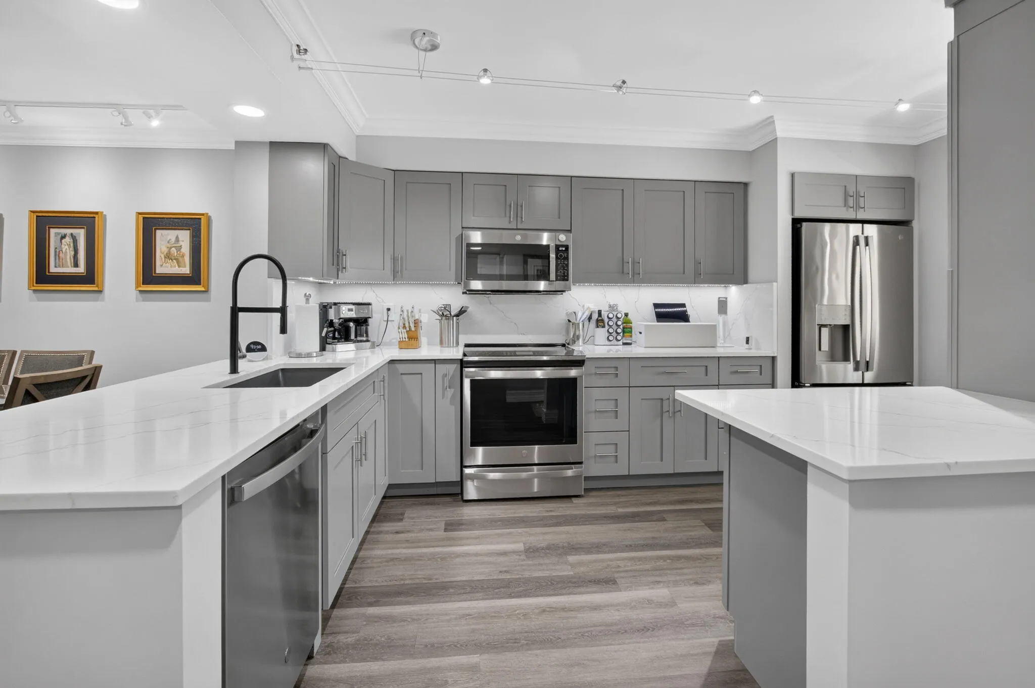 Open concept kitchen
