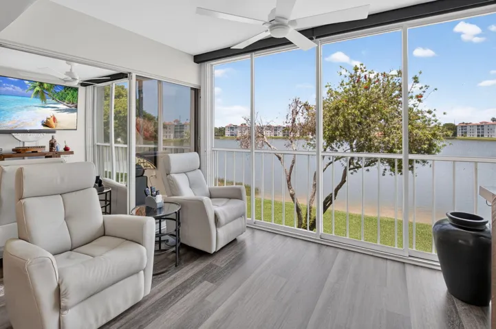 screened waterfront porch