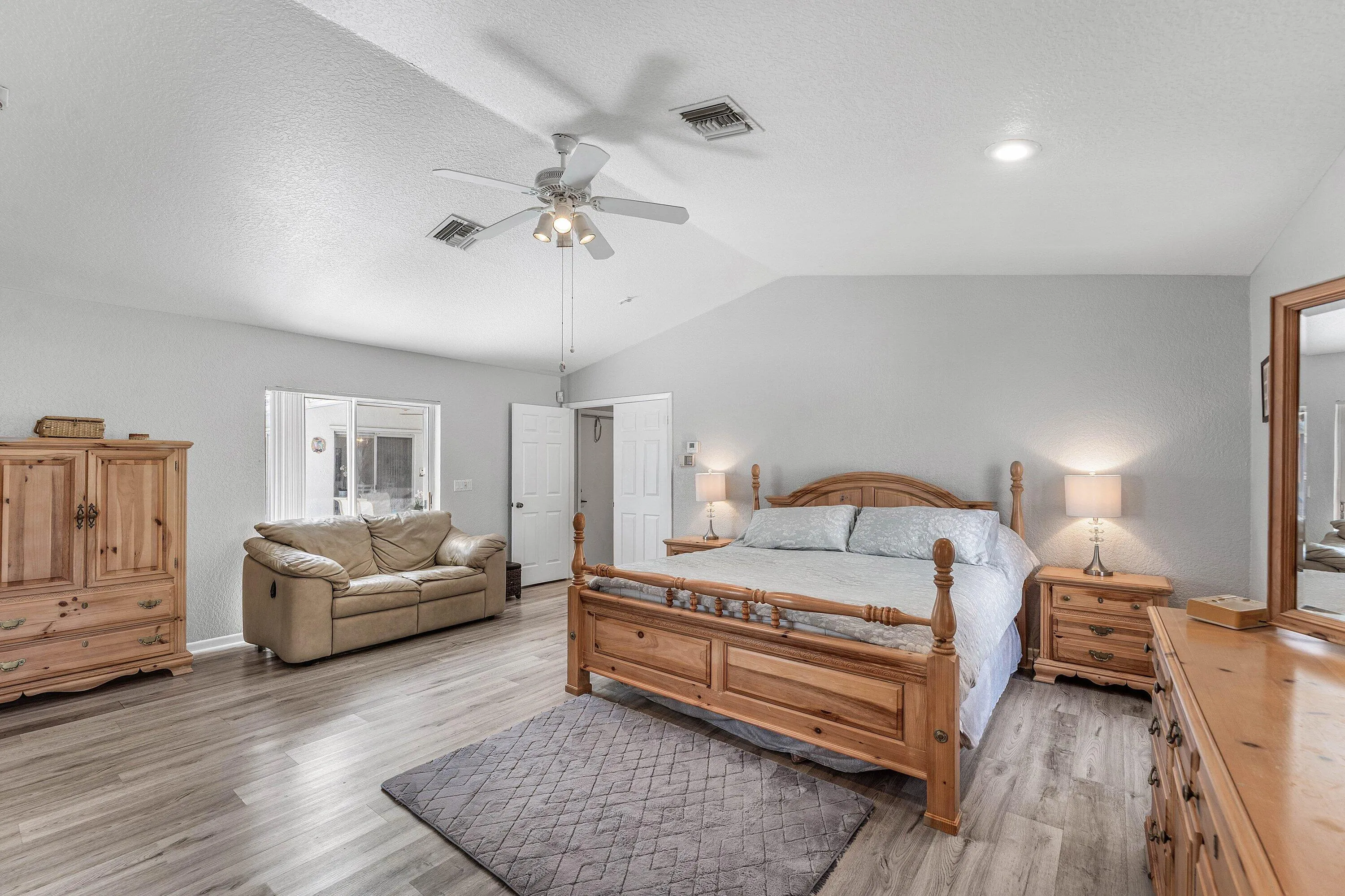 Enormous Primary bedroom with room for a cozy reading nook or home office!