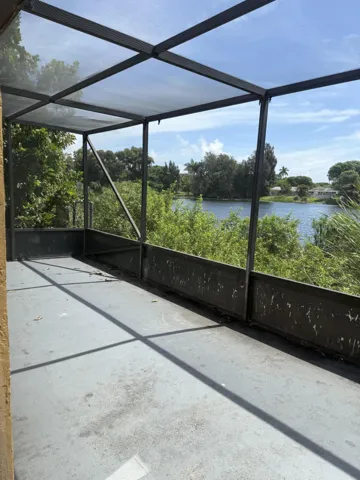 Screened patio